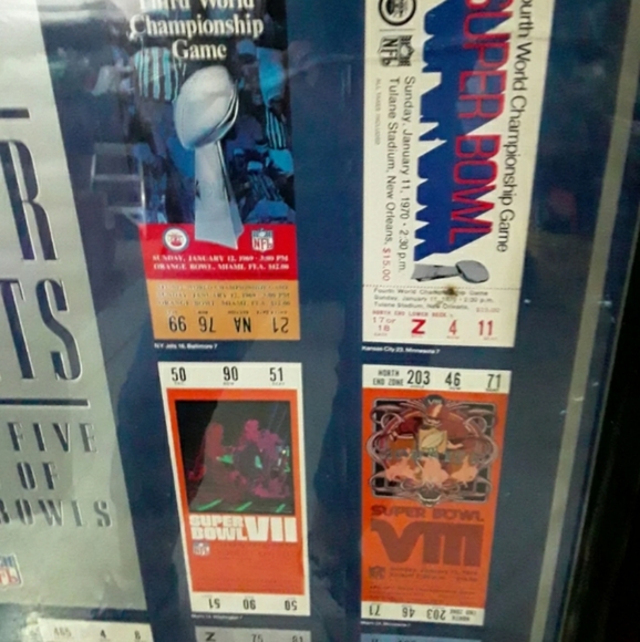SUPER TICKETS: 25 Yrs. of Super Bowls, memorabilia - Picture 5 of 6